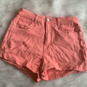 Coral Jean Shorts with Pockets Size 9